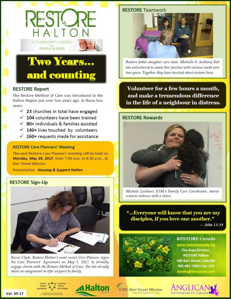 Restore Halton Newsletter
