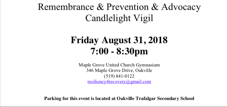 Candlelight Vigil for Overdose Awareness
